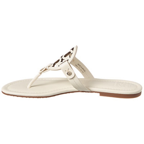 TORY BURCH Miller Bleach Calf Leather Sandals - Picture 5 of 7